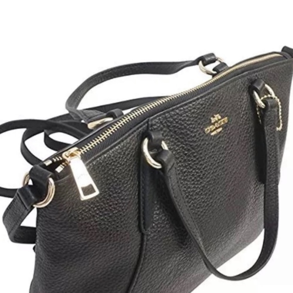 ⛔️SOLD⛔️Authentic Coach pebbled leather Satchel/Cr - Picture 2 of 8